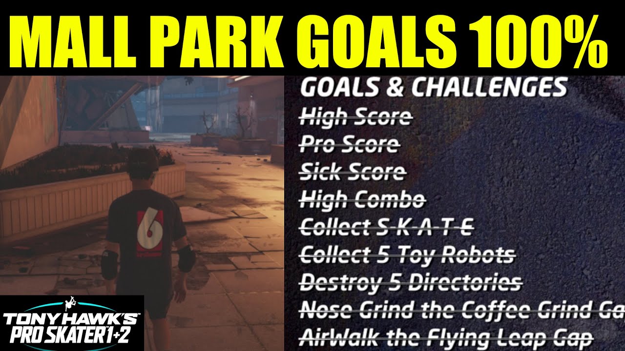 Tony Hawk's Pro Skater 1+2 All Park Goals, Collectibles & Secrets – By  Trophy Tom