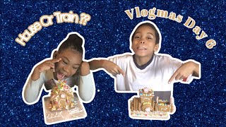 VLOGMAS DAY 6 MAKING GINGERBREAD HOUSE