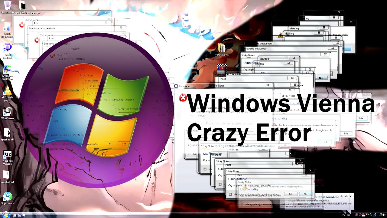 [EPILEPSY WARNING] Windows Vienna Crazy Error