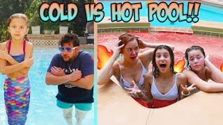 HOT VS COLD POOL!!  LAST TO LEAVE WINS!!