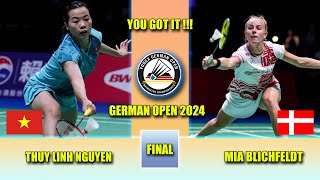 Thuy Linh Nguyen (VIE) vs Mia Blichfeldt (DEN) | German Open 2024 Badminton
