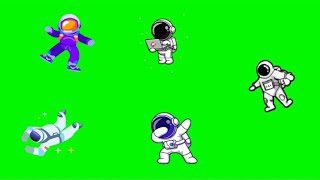 Astronaut Green Screen Animation | cute |