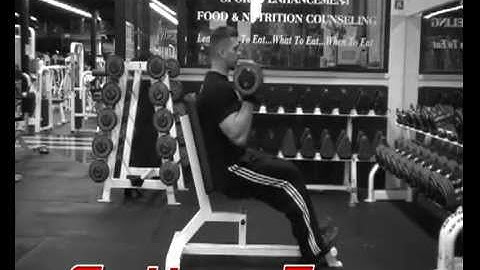 Seated Alternating Dumbbell Curls