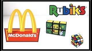 Mcdonalds Rubiks Cube Toy Smiley Cajita Feliz Макдональдc 麦当劳 マクドナルド Лего Дети Burger King