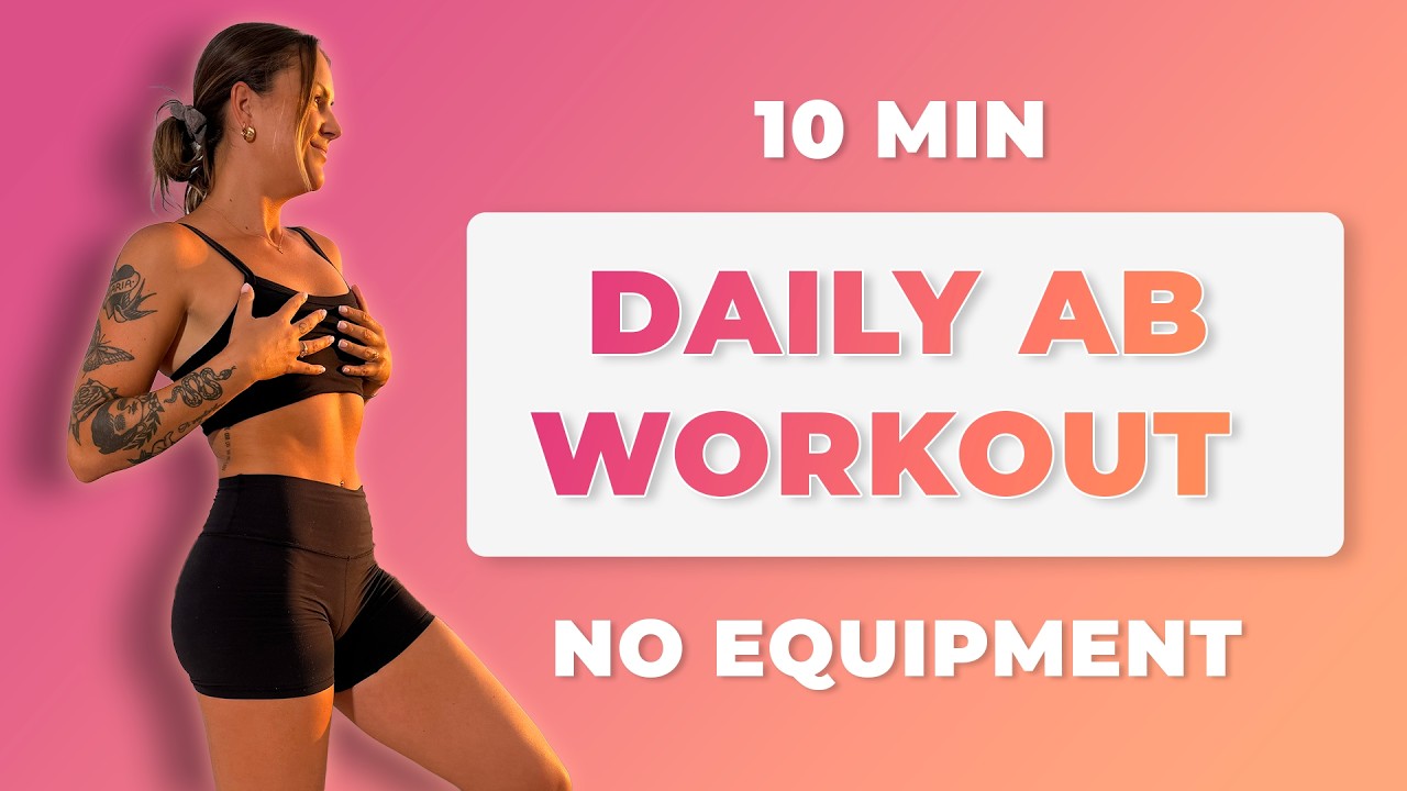 10 Minute Daily Ab Workout // No Equipment // Intense Core Blast - YouTube