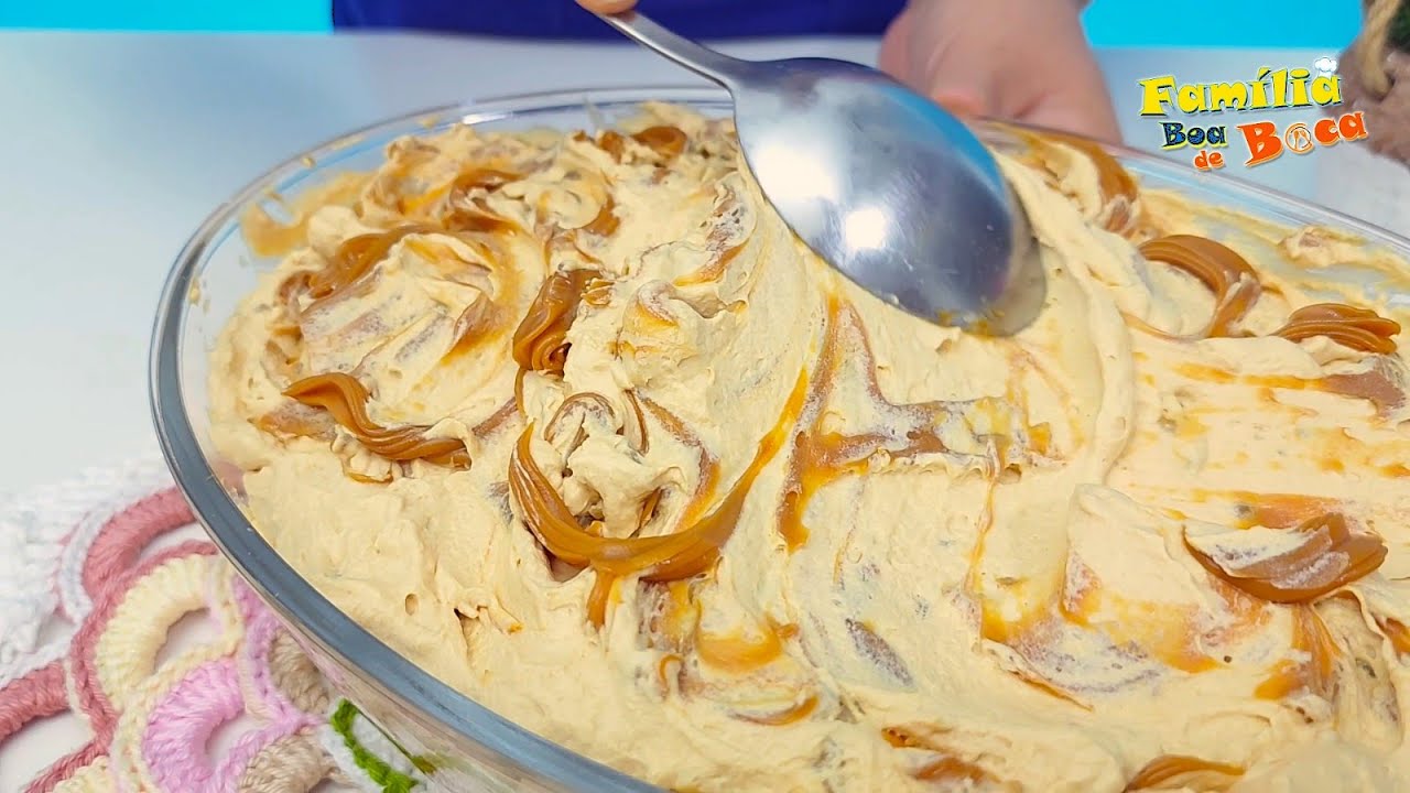 ✅Mousse de doce de leite com nozes:  Uma receita SIMPLES e FÁCIL para rechear bolos e sobremesas