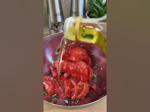 Салат с бураттой #салат #рецепт #вкусно - YouTube