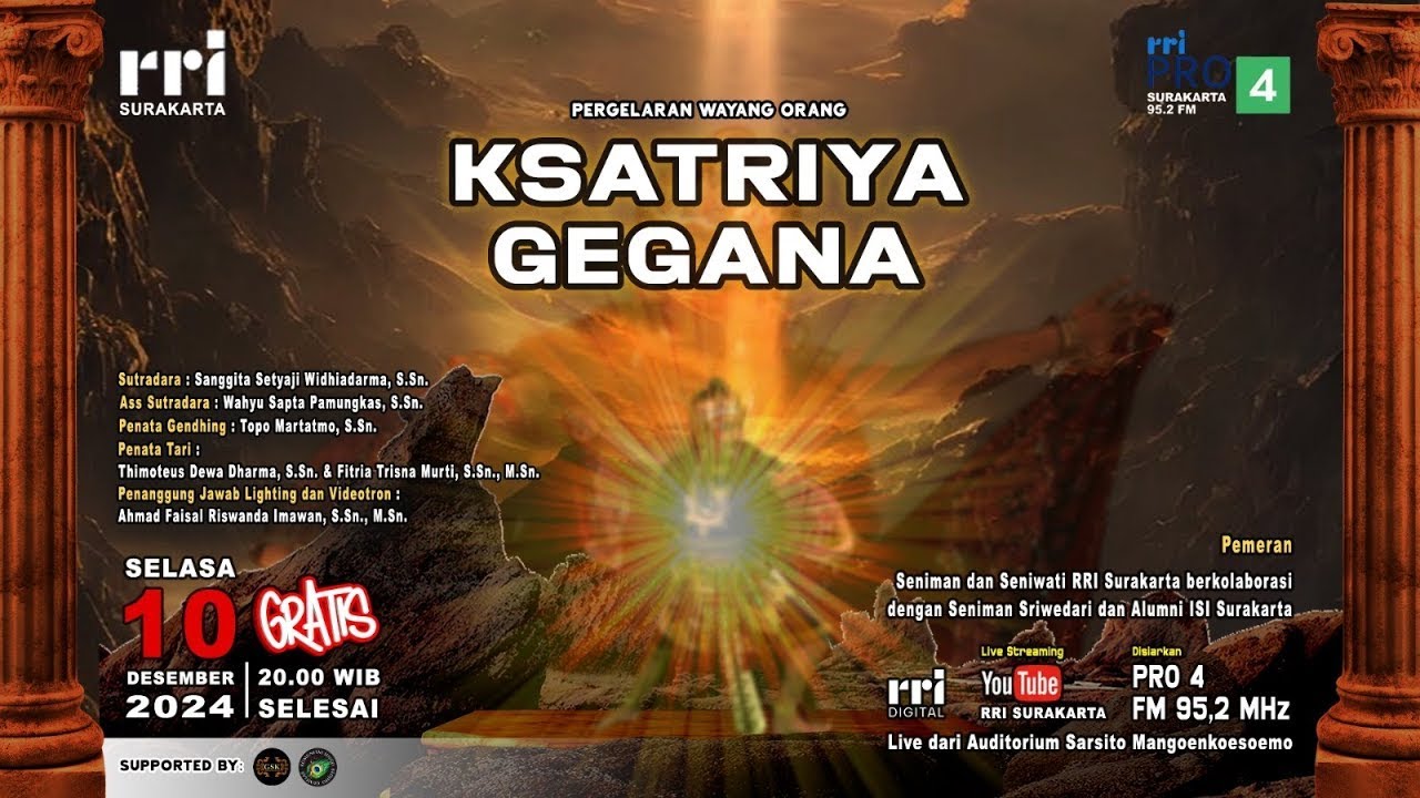 KSATRIYA GEGANA  || WAYANG ORANG RRI SURAKARTA