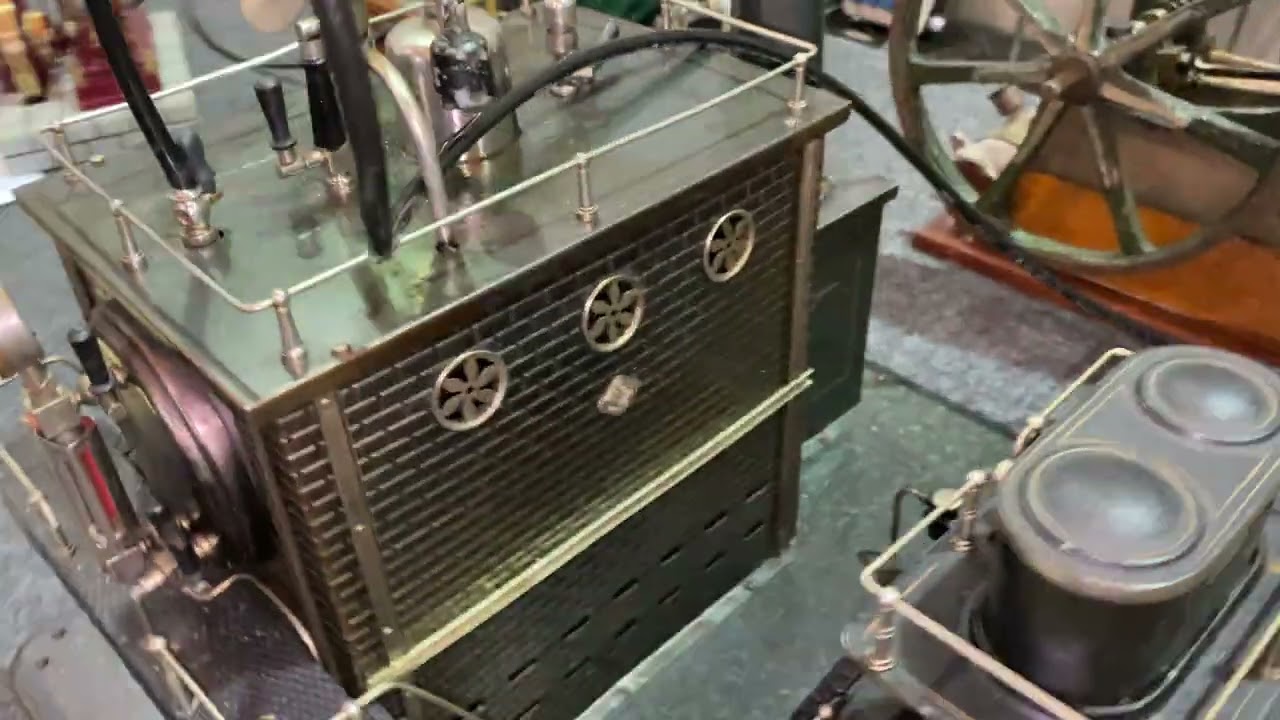 Schiffs Dampfmaschine Bing 1910 Doppelzylinder ￼