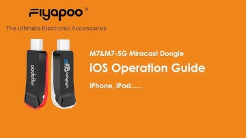 Fiyapoo M7&M7 5G Miracast Dongle, iOS Screen Mirroring with iPhone iPad, iOS 12 above