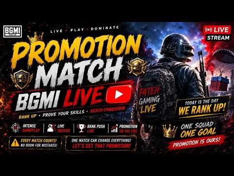 🏆 Promotion Match Live 🔥 Every Match Matters | BGMI Rank Push LIVE@VillannnnGaming