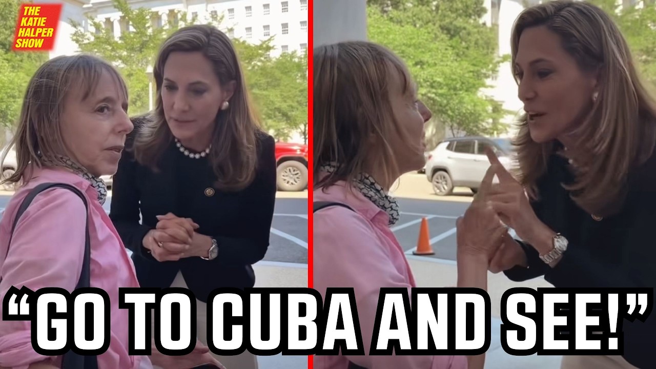 Medea Benjamin CONFRONTS U.S. Rep. Maria Salazar For Starving Cuban Children: "Go to Cuba and See!”