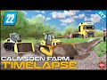 🇬🇧  Mercedes Actros SLT Transporting Cat D6K2, Terra Farm Mod 4.0 ⭐ FS22 Calmsden Farm Timelapse