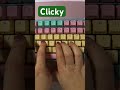 Do You Like Clicky ?    #keyboard #mechanicalkeyboard #alicekeyboard #soundtest #sound