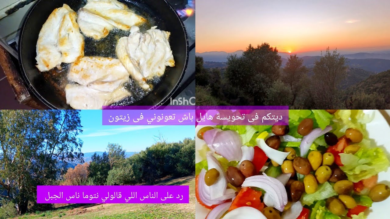 رد للناس لي قالولي نتوما ناس الجبل ماعندكم والو👌ارواحو تشوفو معايا واش حضرت فطور🍱 ندوه معنا للزيتون 