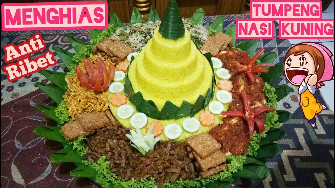  CARA  SEDERHANA MENGHIAS  NASI  TUMPENG  YouTube