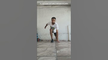 Avanço saída com elevação  de joelho e salto