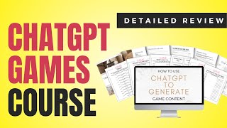 Use Chat GPT to Generate Game Content Course Review screenshot 1