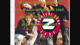 Video thumbnail of "Luonteri Surf Kauneimmat poplaulut (lyrics)"