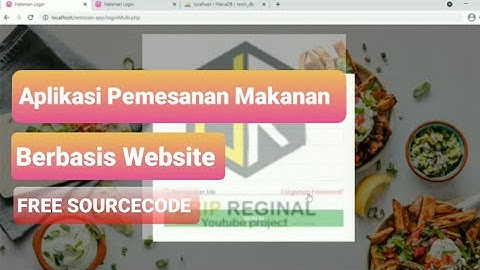 Aplikasi Pemesanan Makanan Restoran Berbasis Web - Free Source Code