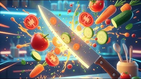 🥕 Satisfying Cutting ASMR – Perfect Slices Food Game Live 🍽️