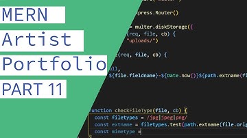 CRUD Tutorial using the MERN Stack - Portfolio Website - Image Upload Route | Part 11