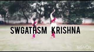 Swagatham Krishna Clical Dance By Nandana And Tejal Ishanvi