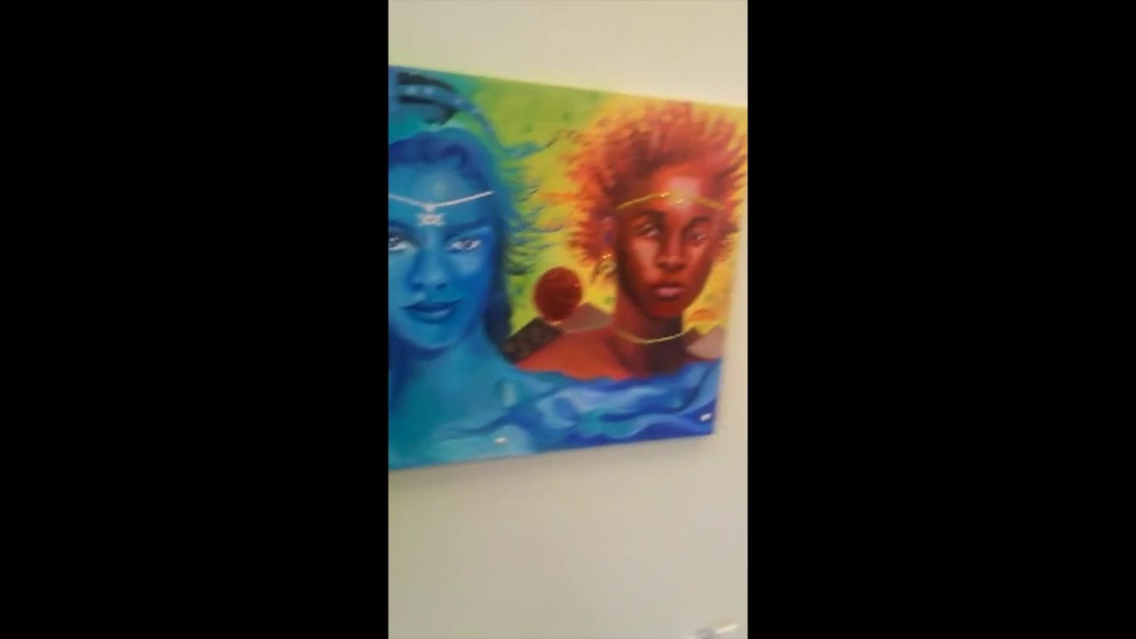 My Art on Display at an Event :) - YouTube