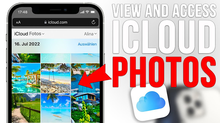 How to access photos stored in icloud