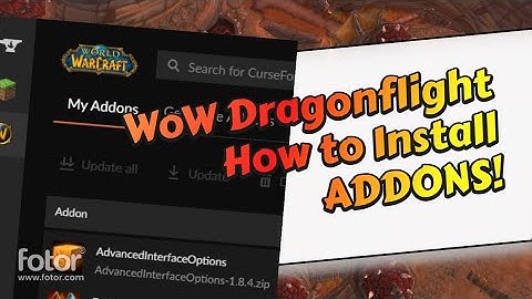 WoW Dragonflight Installing ADDONS walkthrough!!