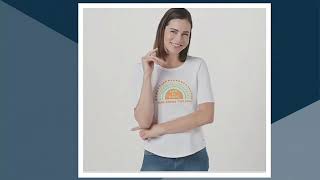 Life is Good Positive Vibes Elbow Sleeve Crusher Tee on QVC