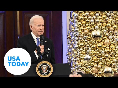 Biden condemns antisemitism during White House menorah lighting | USA TODAY