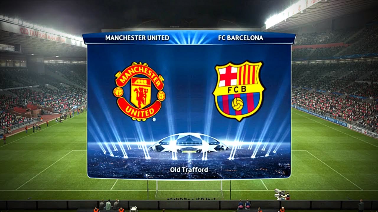 PES 2013 Manchester united vs Barcelona - Cuartos de final (vuelta) Champions league