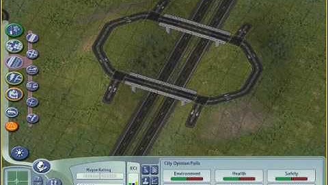 SimCity 4 Tutorial: How build a roundabout junction with the Rural Highway Mod (RHW)