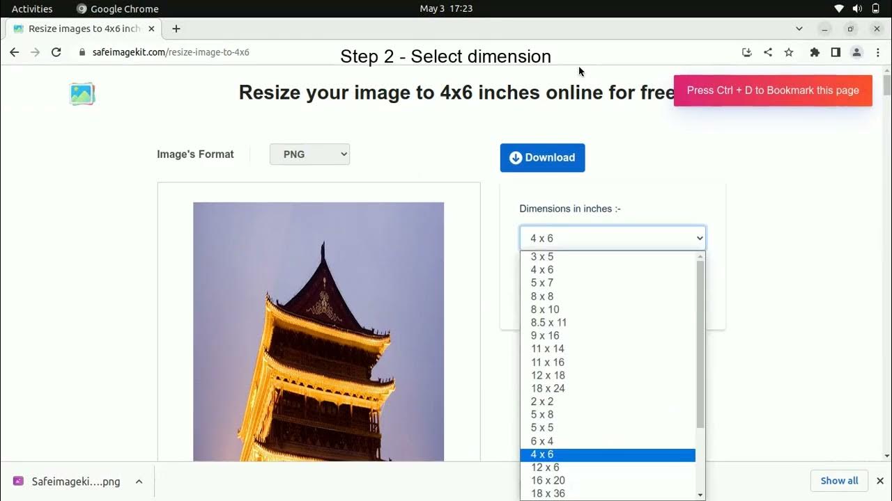 resize image to 4x6 YouTube