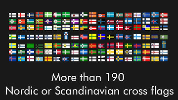 Nordic or Scandinavian cross flags - flag transitions