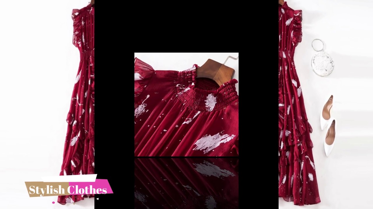 casual blue dress - red dress girl - red summer dress - royal blue dress design - YouTube