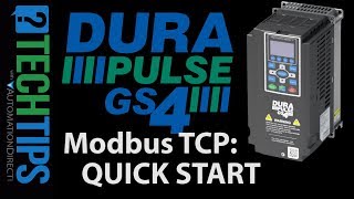 GS4 Variable Frequency Drive (VFD) Modbus TCP Quick Start from AutomationDirect screenshot 1