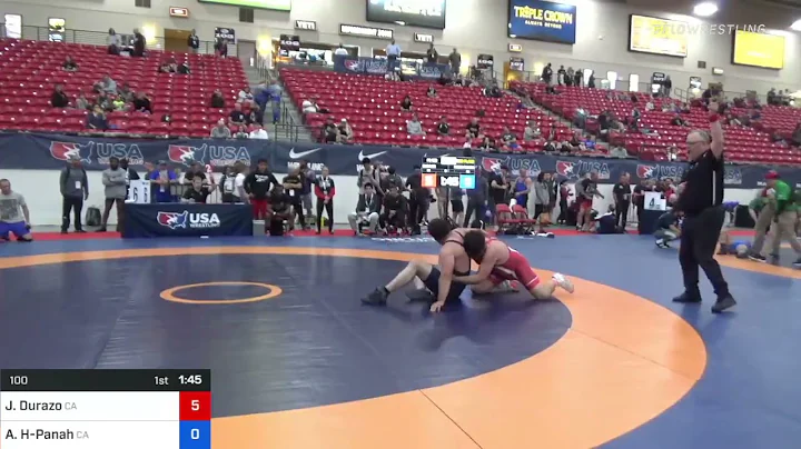 100 Lbs 3rd Place - Juan Durazo, California Vs Aus...
