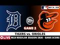 DETROIT TIGERS VS BALTIMORE ORIOLES ⚾️ Doubleheader - Game 2 - MLB Play-by-Play