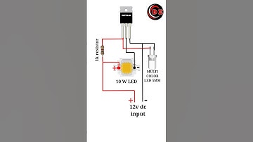 LED Flasher circuit  IRFZ44N Mosfet #shorts #irfz44n