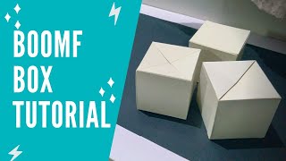 How to Make BOOMF Bomb Card with Template #jumpingbox #popupcube #cardmaking