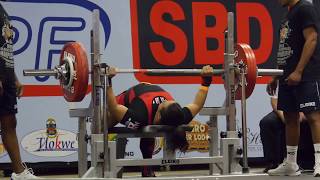 Yusuke Suzuki (JPN) 1.att.: 190 kg - 2016 IPF World Men's RAW Bench Press Championships