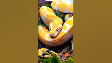 AI Travel Relaxing | Natural Discovery | Epic Compilation | Amazing Yellow Snake #shorts #viral #art