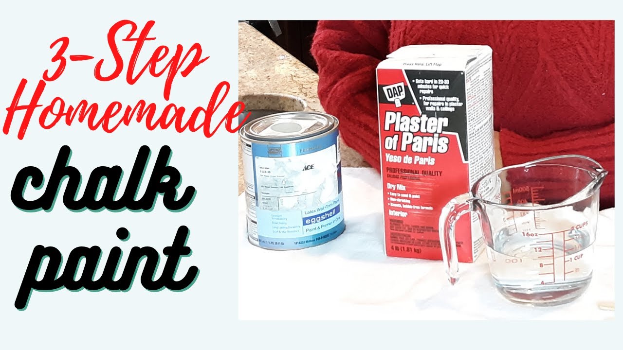 How To Make Chalk Paint with Plaster of Paris - Easy Recipe & Video -  Abbotts At Home