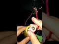 How to make fan with battery 🔋#youtubeshorts