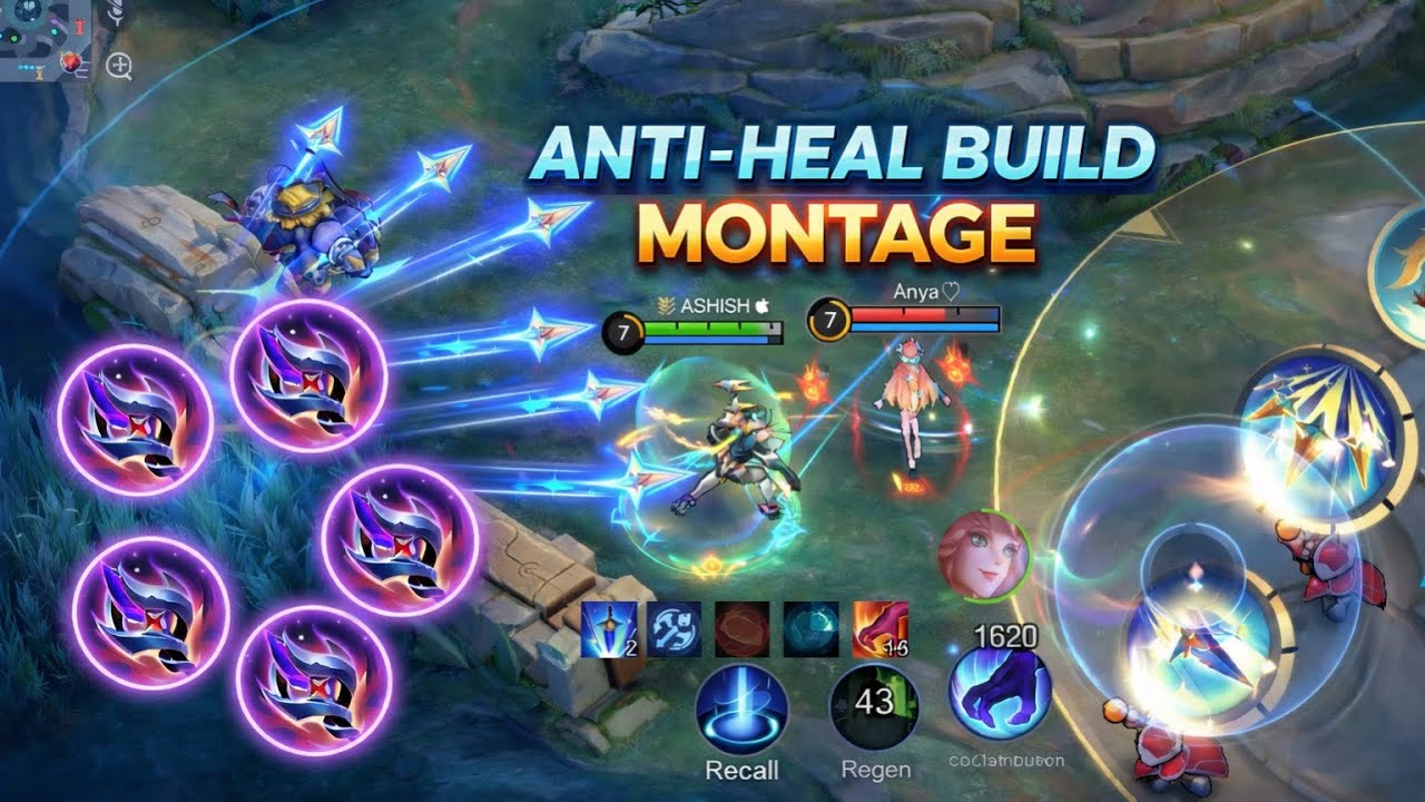 Gusion Anti-Heal Build 🔥 | No Mercy Montage | MLBB