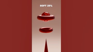 0% vs 100% Soft Body 3D Simulation 💎 | Which one works best? #3danimation #satisfying #asmr