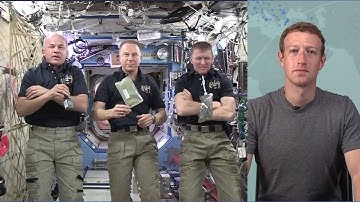 Questions and answers broadcast live to the astronauts