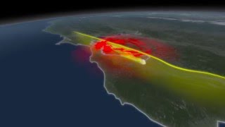 Many faults cut across california’s coastal region. what might an
earthquake look like along the hayward fault? this simulation depicts
one scenario. for mor...